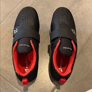 Peloton Bike Shoes in Black and Red